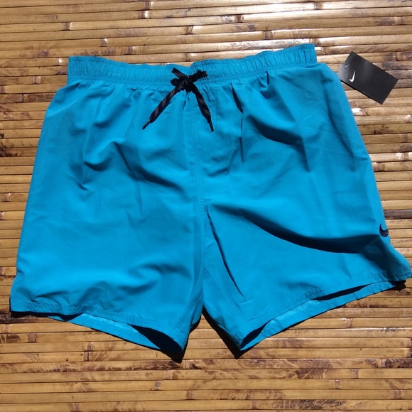 blue nike swim shorts